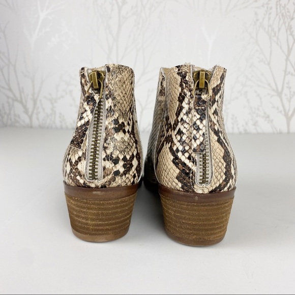 MICHAEL by MICHAEL SHANNON Nadya Reptile Snakeskin Print Bootie Boots 6 - Picture 3 of 11